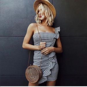 Host Pick 🎉 Ginham Ruffle Dress